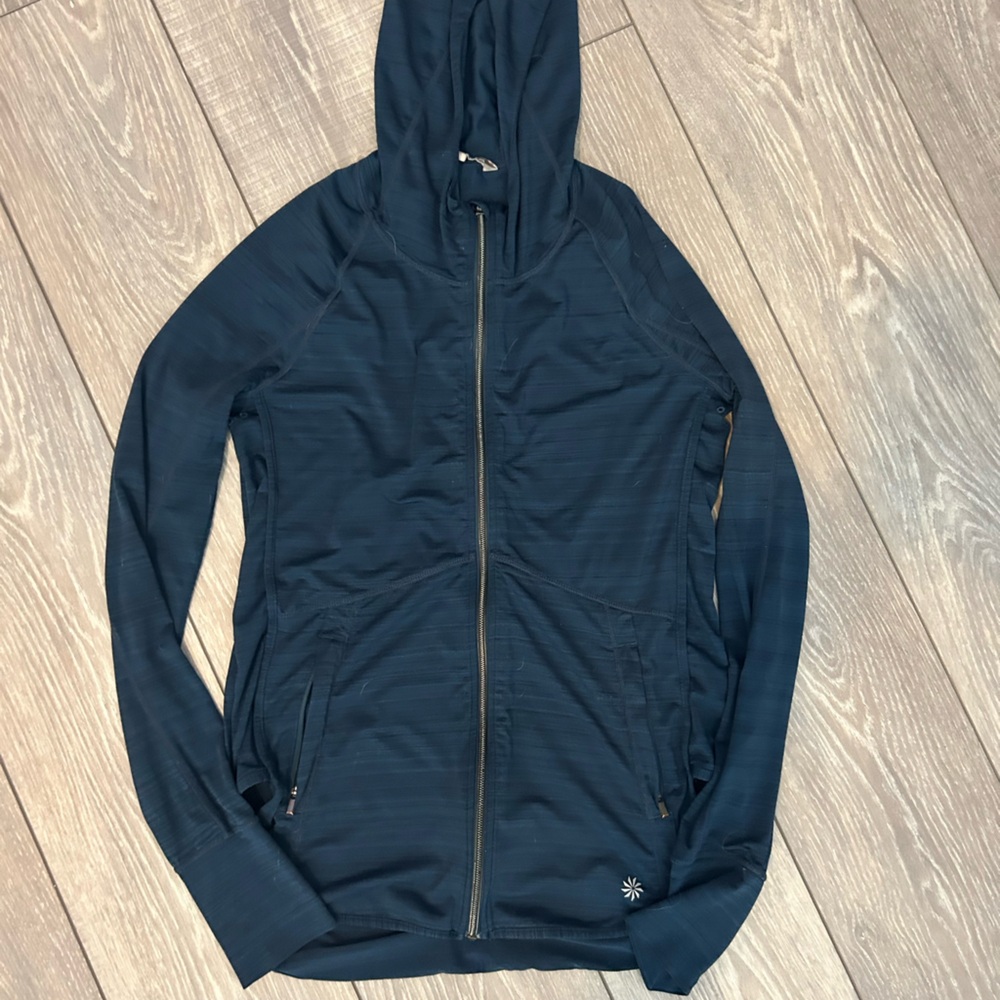 Athleta Deep Blue Full-Zip Jacket - image 1